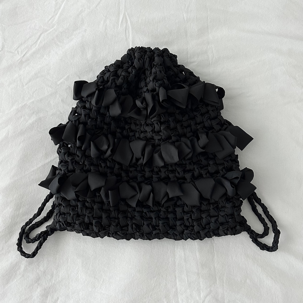 Ruffle String Backpack